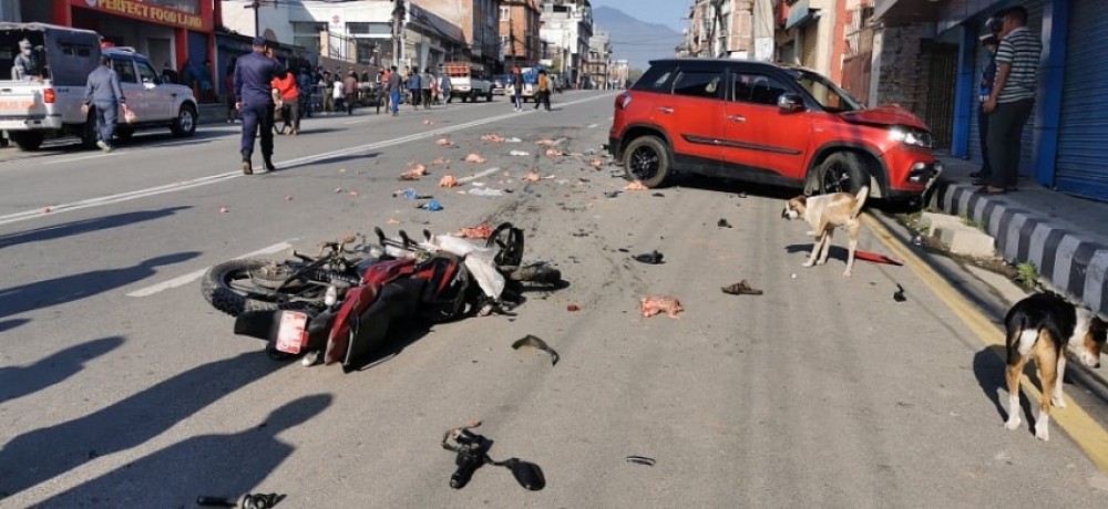 काठमाडौंमा आज भएको कहालीलाग्दो दुर्घटनाको भिडियो हेर्नुहोस्
