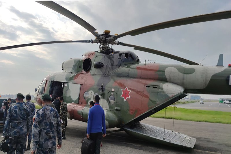 कालापानीमा सशस्त्रको फौज राख्न काठमाडौं बाट उड्यो सेनाको हेलिकोप्टर