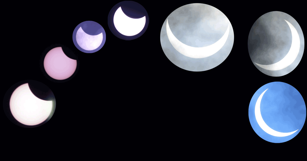 तस्विरमा हेर्नुहोस देशका विभिन्न ठाउँबाट देखिएको सूर्यग्रहण