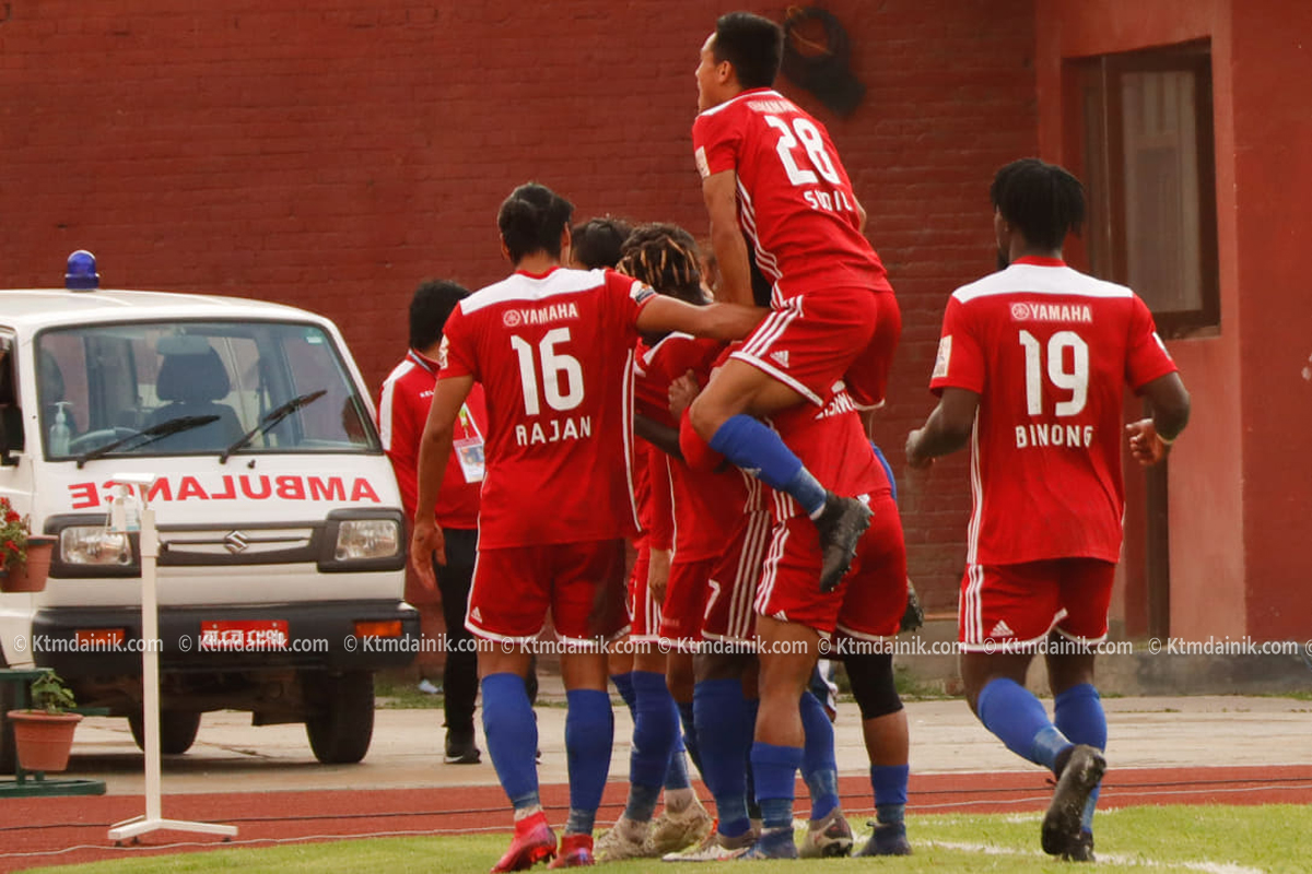 ललितपुरसँग ३ गोलको फराकिलो जितसँगै काठमाडौं फाइनलमा