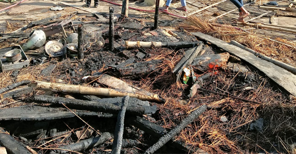 सर्लाहीको धन्कौलमा भीषण आगलागी, १३ घर जलेर नष्ट