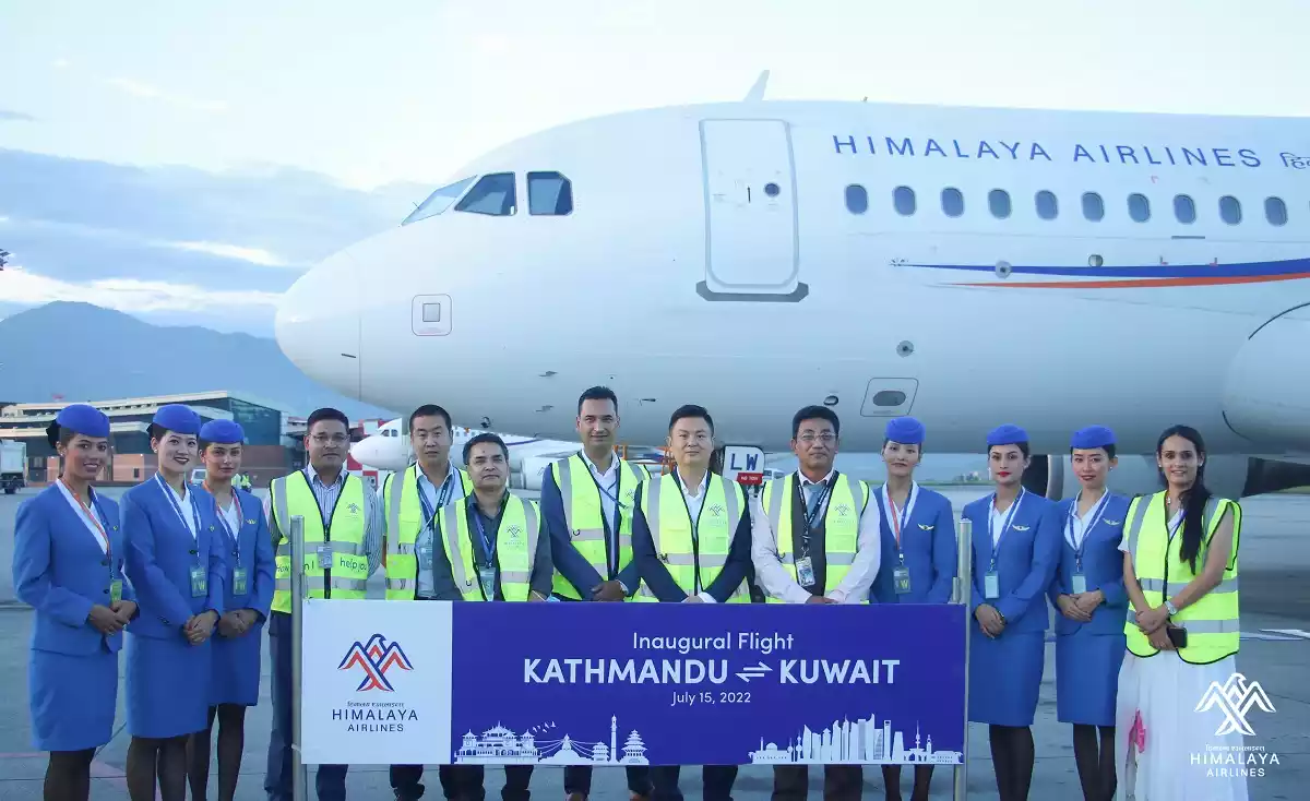 हिमालय एअरलाइन्सले सुरु गर्‍यो काठमाडौं कुवेत उडान
