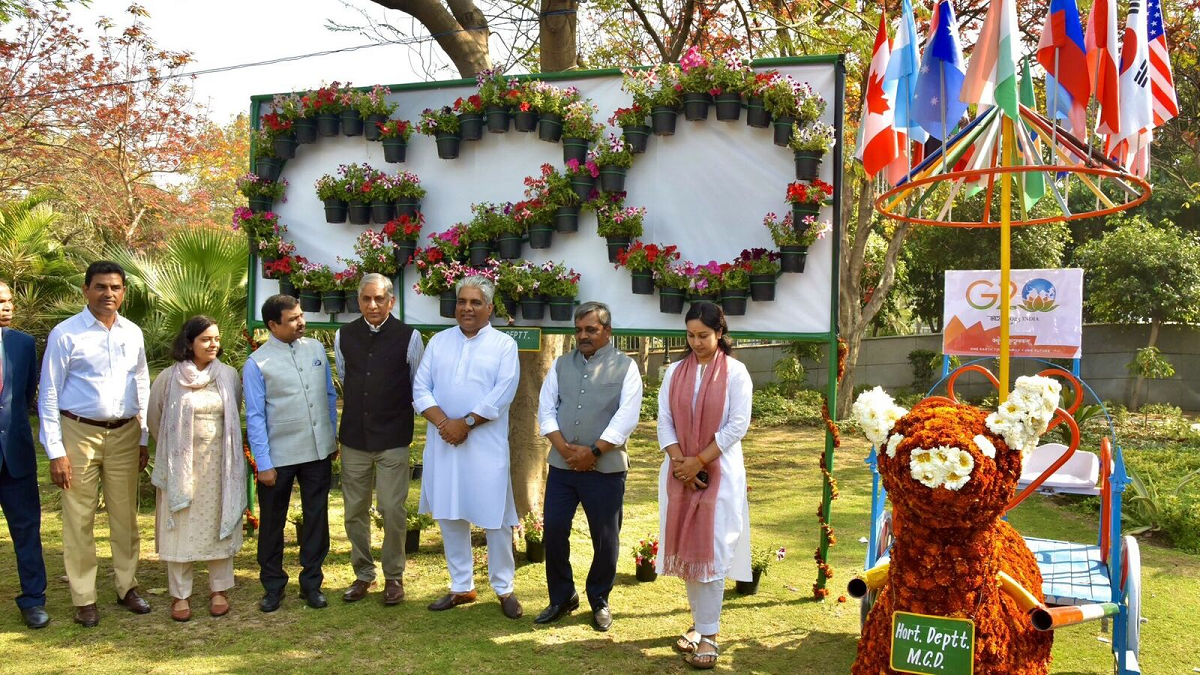 दिल्लीको सीपीमा हुने फूल महोत्सवमा धेरै जी-२० देशहरू सहभागी हुने