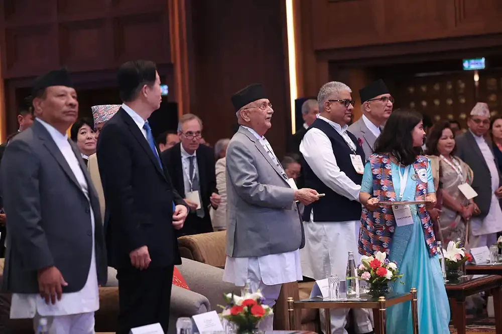 सगरमाथा संवाद शुरु, प्रधानमन्त्री ओलीले गरे उद्घाटन