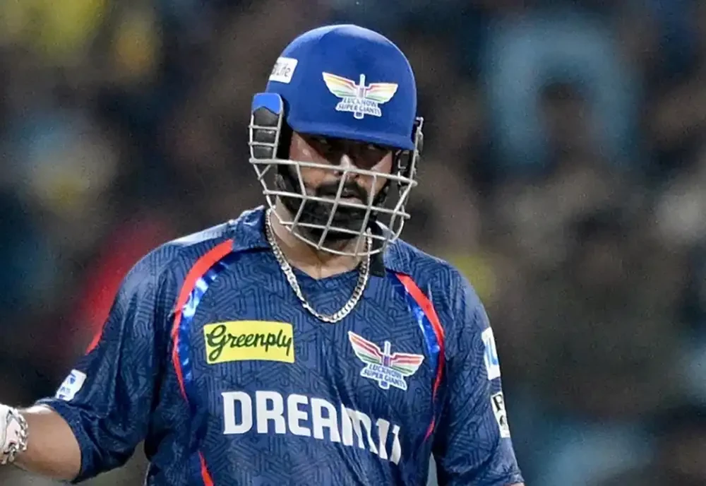 लखनउका कप्तान ऋषव पन्तलाई ३० लाख भारु जरिवाना