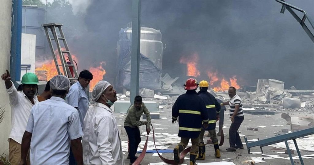 भारतमा औषधी उद्योगमा भएको विष्फोटमा मृत्यु हुनेको संख्या ३४ पुग्यो