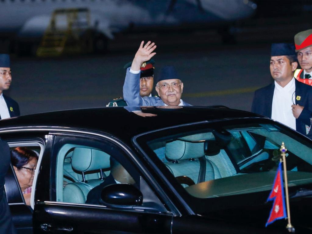 प्रधानमन्त्री ओली तुर्कमेनिस्तान प्रस्थान