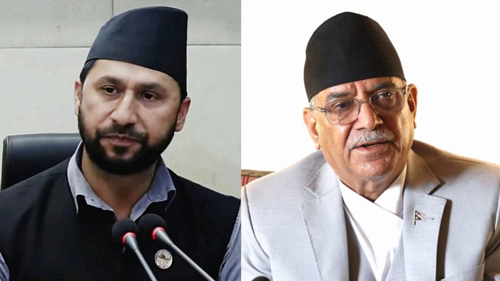 रवि भेट्न नक्खु कारागार जाँदै प्रचण्ड