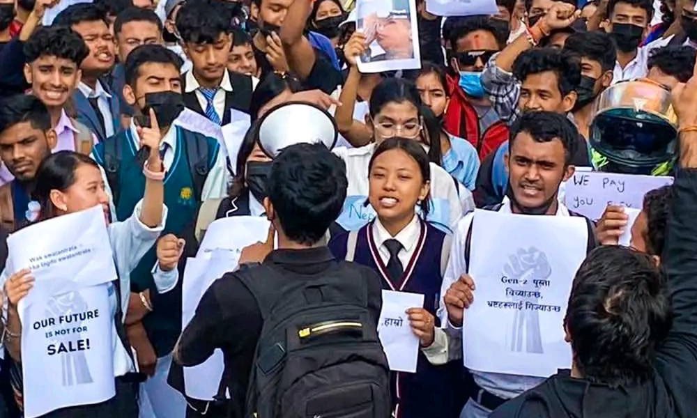 जेनजी जूलूस : माइतीघरबाट बानेश्वर पुगे प्रदर्शनकारी