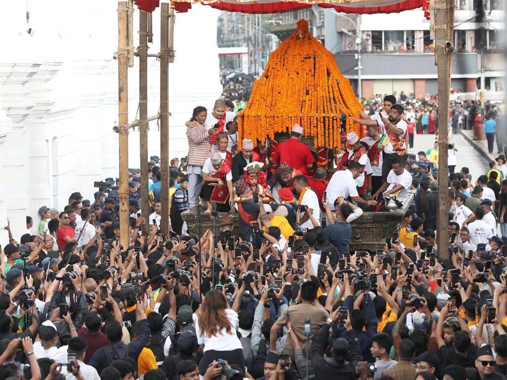 भक्तपुरमा आजदेखि इन्द्रजात्रा सुरु