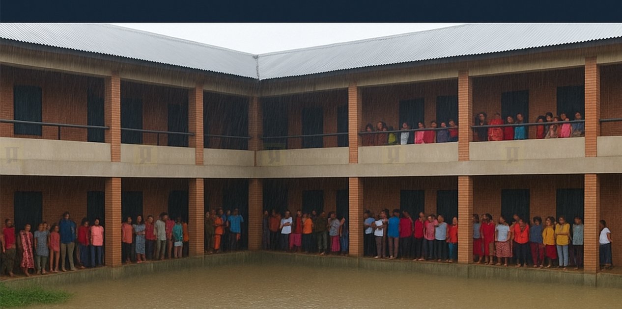 बाढीपीडितका लागि काठमाडौँ महानगरपालिकाद्वारा पाँच विद्यालयमा अस्थायी आश्रयस्थल