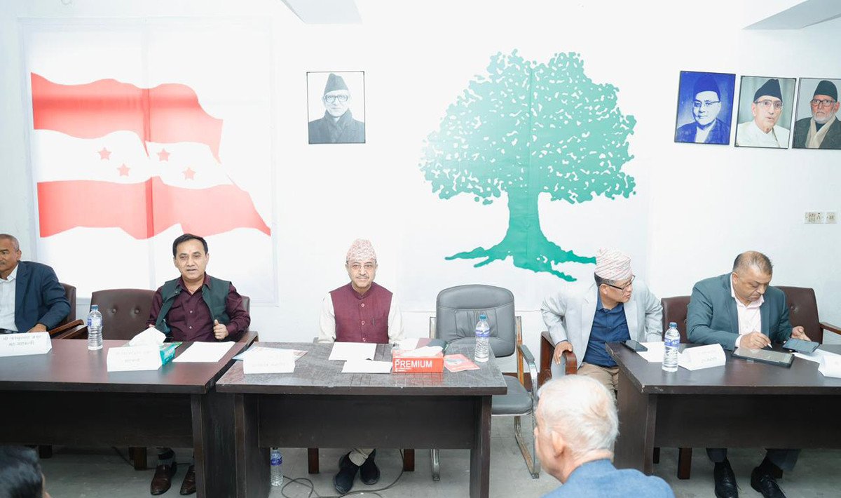 कांग्रेस केन्द्रीय कार्यसमिति बैठकमा देउवाको कुर्सी खाली राखियो
