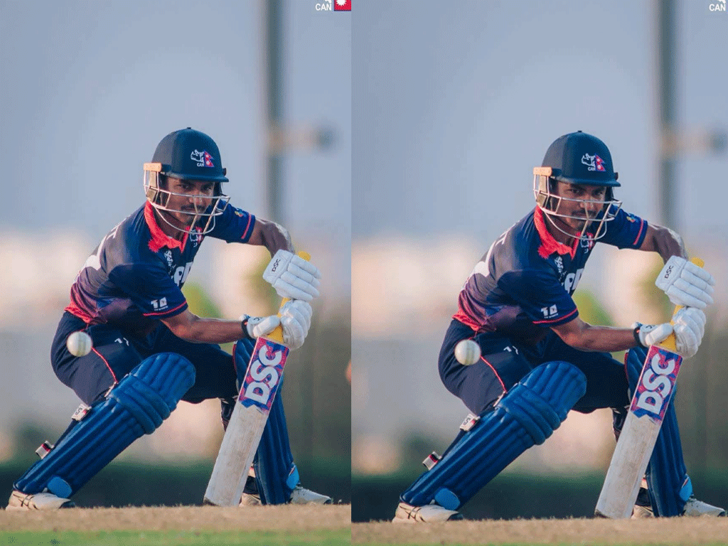 युएइविरुद्ध रोहित पौडेलको सानदार शतक