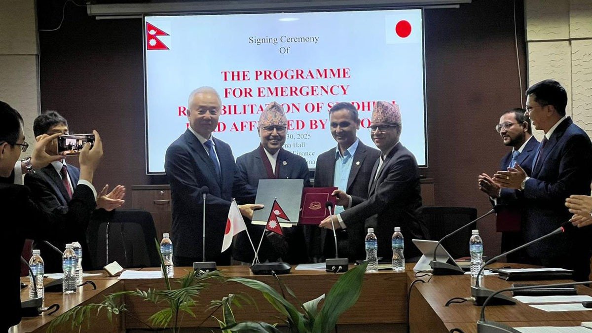 विपी राजमार्ग पुनर्निर्माणका लागि नेपाल–जापानबीच २ अर्ब ६० करोड अनुदान सम्झौतामा हस्ताक्षर