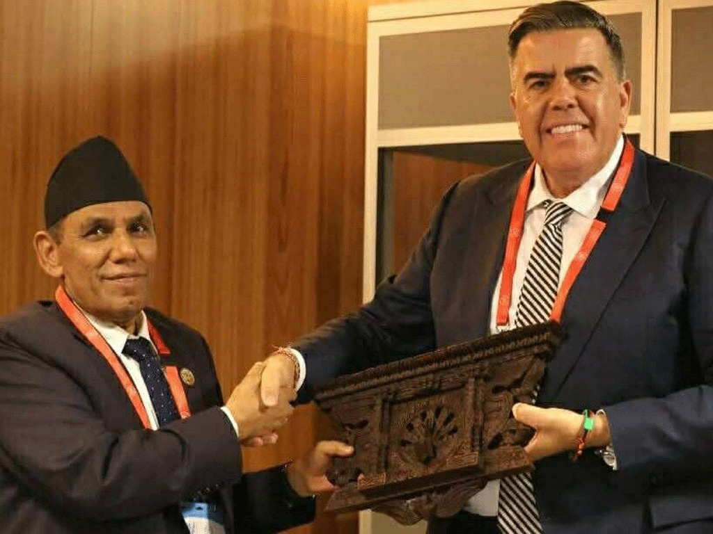 अध्यक्ष दाहाल र अस्ट्रेलियाका सभामुखबिच शिष्टाचार भेट
