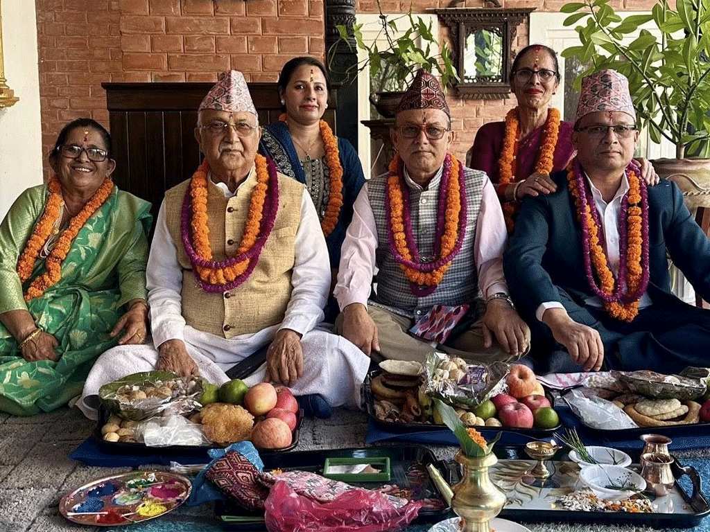 ओलीद्वारा बहिनीहरूबाट भाइटिका ग्रहण