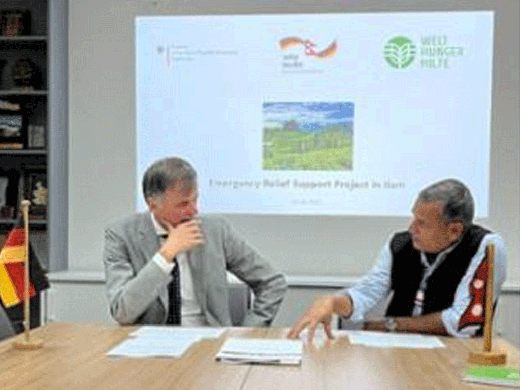 इलामका बाढीपीडितलाई जर्मनीको सहयोग