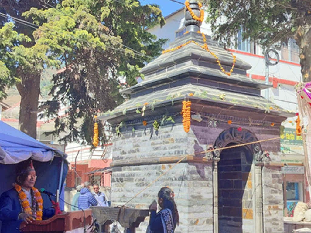 ललितपुर महानगरपालिकाद्वारा जुम्लाको चन्दननाथमा गणेश मन्दिर निर्माण