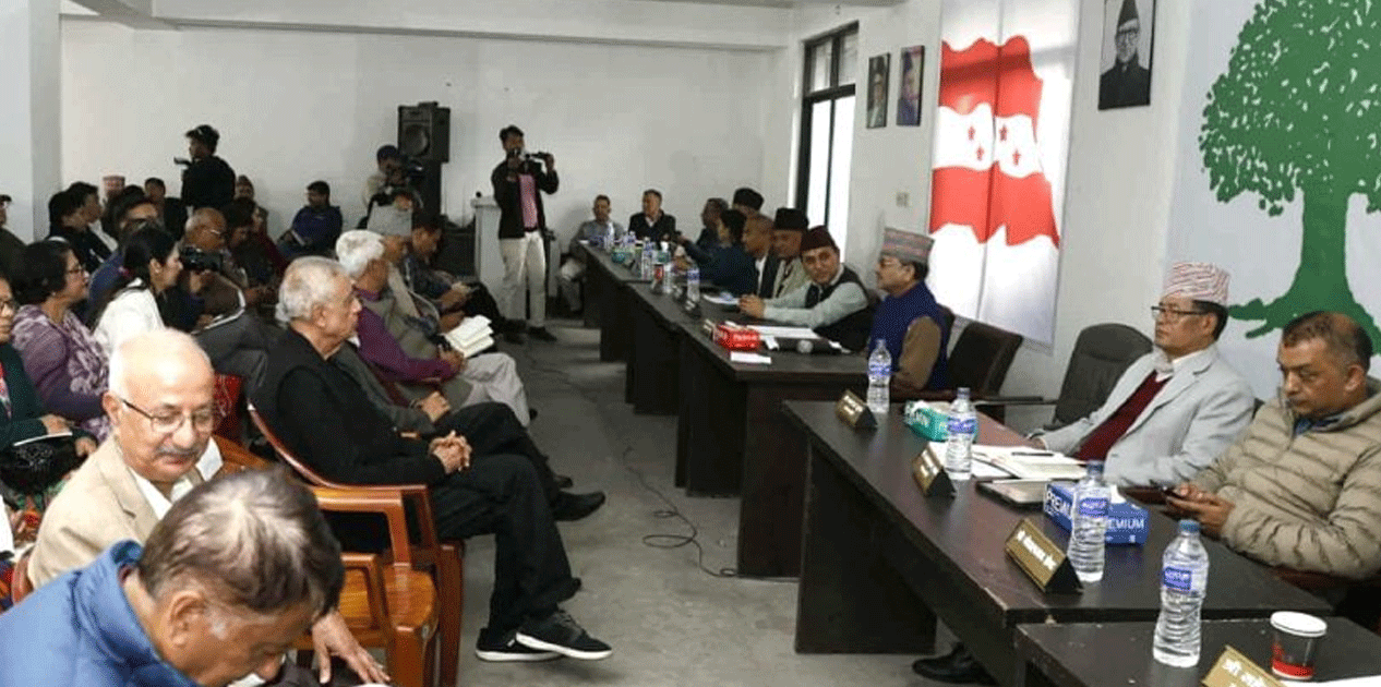 काँग्रेस केन्द्रीय समिति बैठक आज पनि, नेताहरूले धारणा राख्ने क्रम जारी