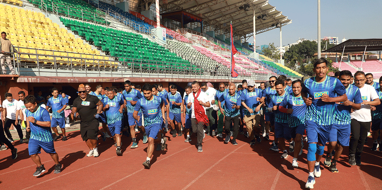 दौड प्रतियोगितामा भण्डारी र सापकोटा प्रथम