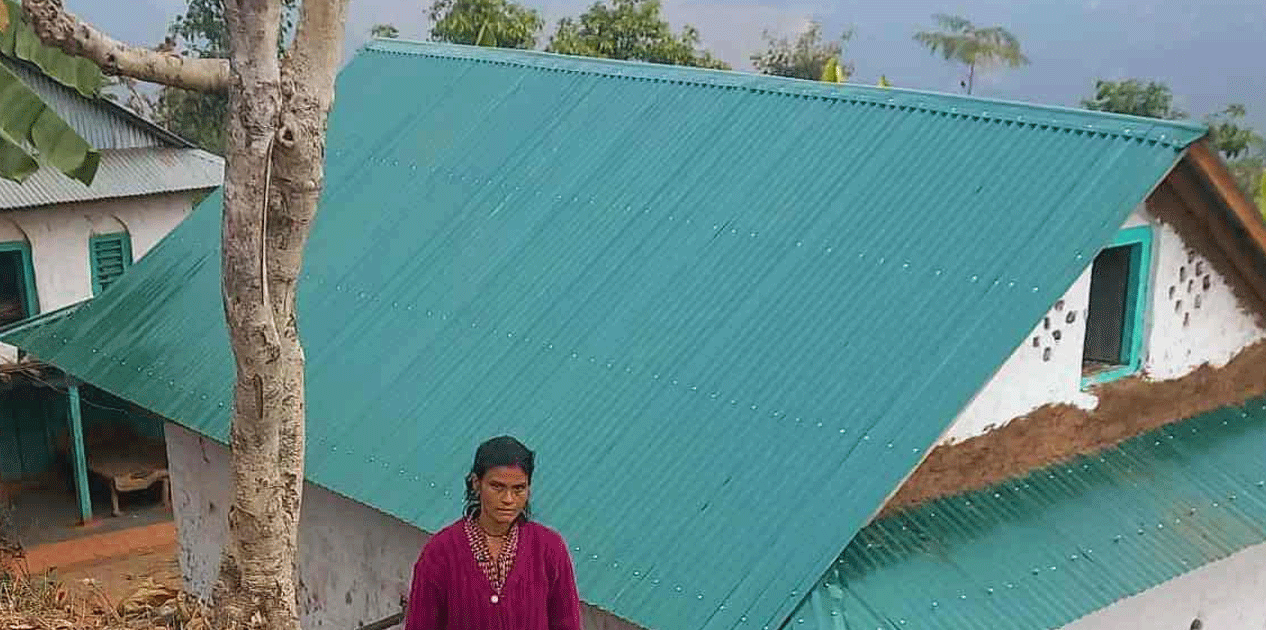 पौवादुङमा ५२५ परिवारले पाए जस्तापाताको छानो