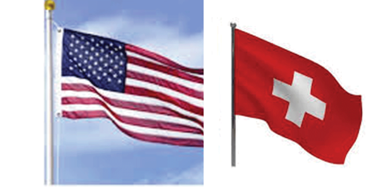 अमेरिका–स्विट्जरल्यान्ड व्यापार सम्बन्ध सुदृढ, शुल्क दर घटाइयो