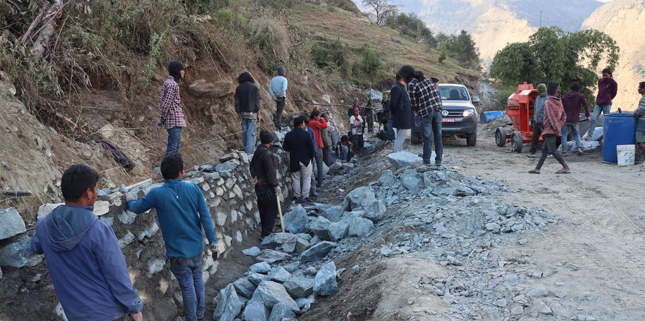 ९३ करोडको लागतमा दरवाङ-मुना-ढोरपाटन सडक स्तरोन्नति सुरु
