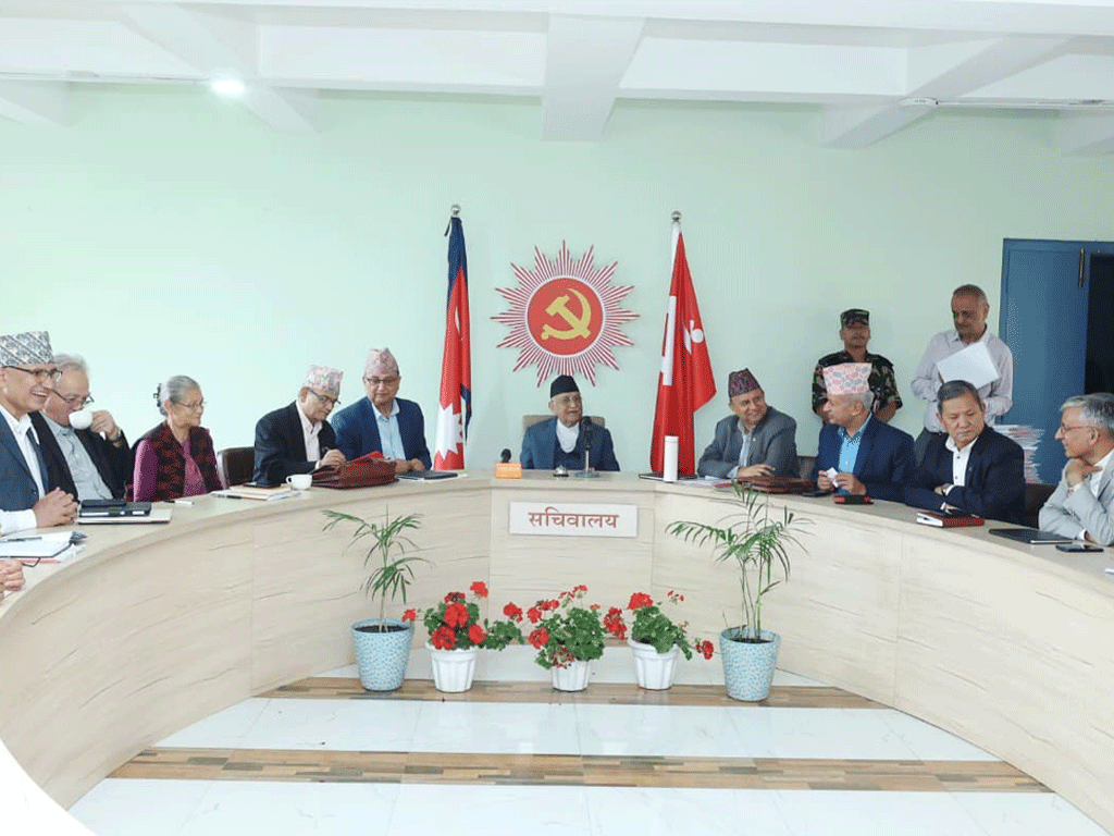 च्यासलमा एमालेको सचिवालय बैठक बस्दै, महाधिवेशनका विषयमा छलफल हुने