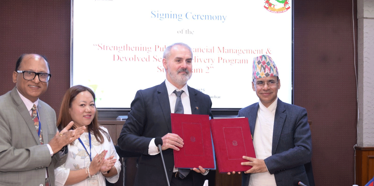 नेपाल सरकार र एसियाली विकास बैंकबीच १०० मिलियन डलरको सहुलियतपूर्ण ऋण सम्झौता