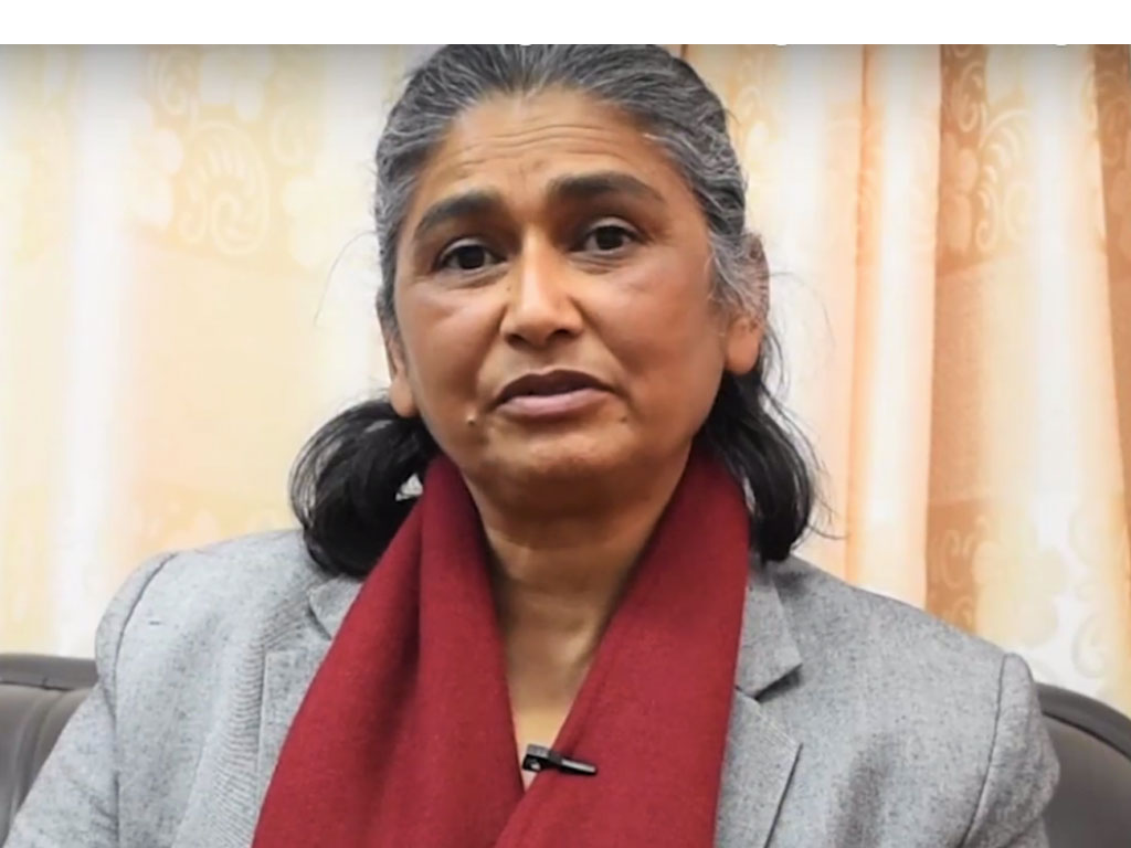 बिन्दा पाण्डेले दिइन् उपाध्यक्षको उम्मेदवारी