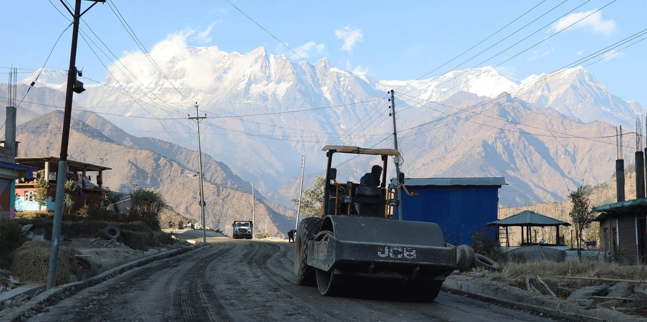 दरवाङ-मुना-ढोरपाटन सडक: धारापानी-झिनडाँडा खण्ड अन्तिम चरणमा