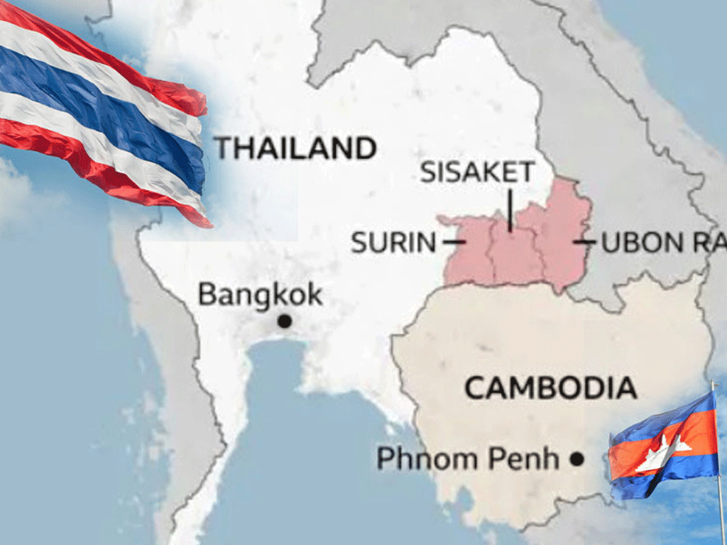 थाइल्यान्डद्वारा कम्बोडियामाथि हवाई आक्रमण सुरु
