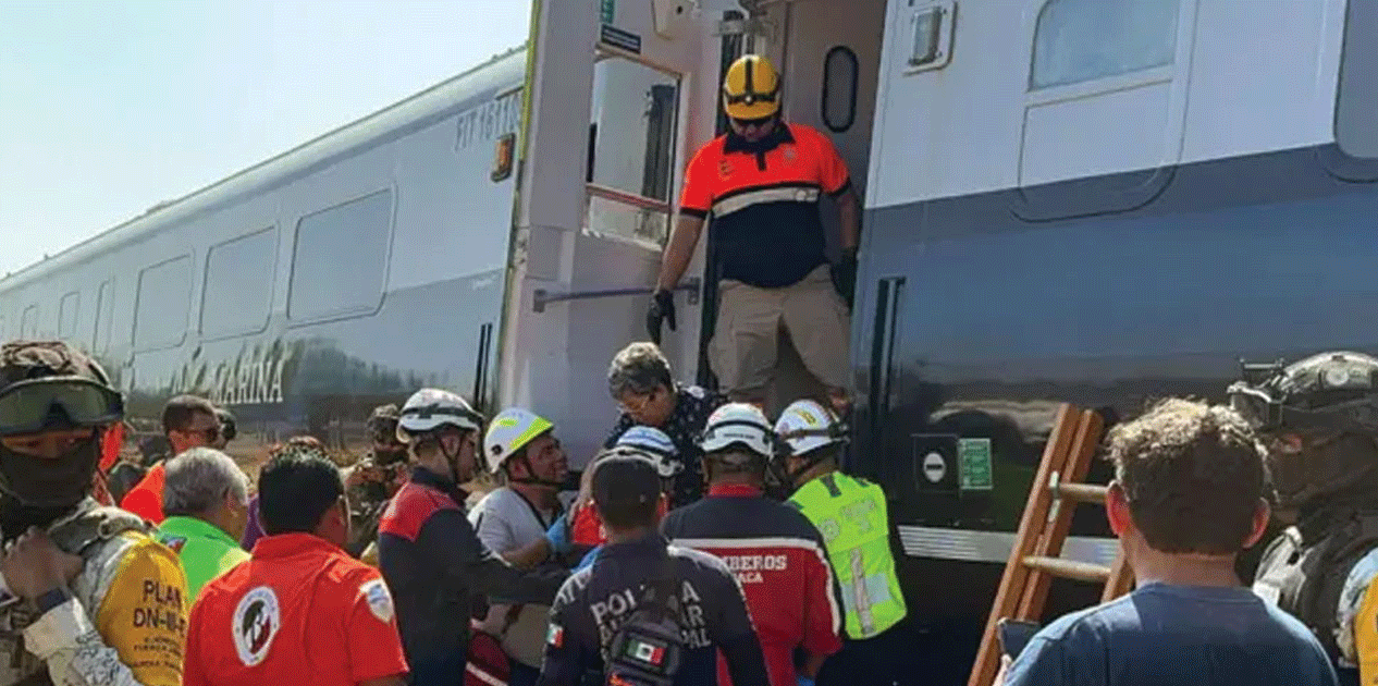 मेक्सिकोमा रेल दुर्घटना, १३ जनाको मृत्यु, ९८ घाइते