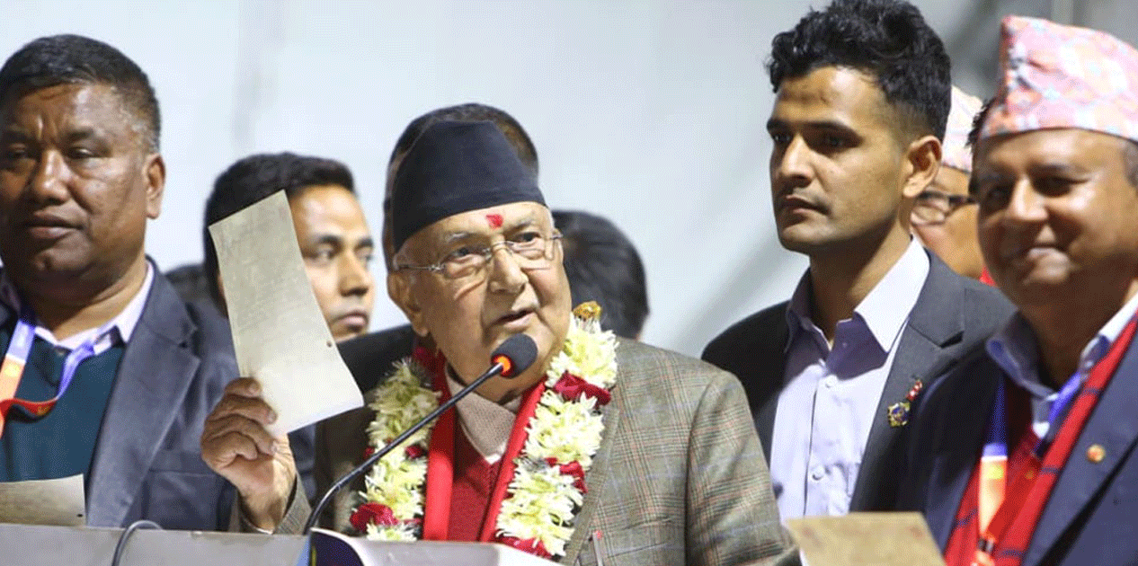 ओलीको दाबी : ‘म बिनाको एमाले बनाउने सपना ध्वस्त भयो’