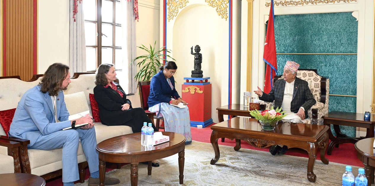 राष्ट्रपति पौडेलसँग अस्ट्रेलियाका राजदूत जोनस्टनको बिदाइ भेट