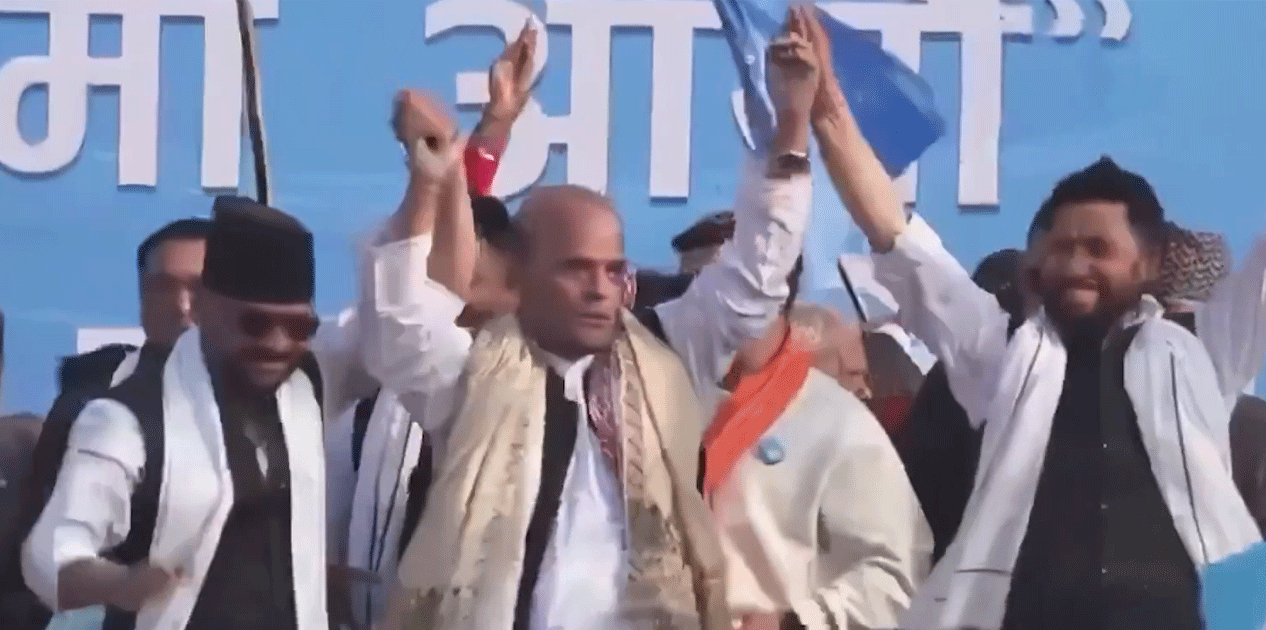 डा. अमरेशकुमार सिंह र रहबर अन्सारी रास्वपा प्रवेश