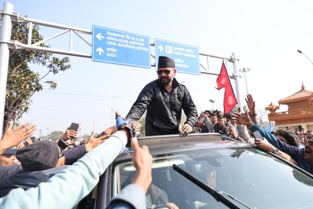 चुनावी अभियानका क्रममा नेपालगञ्ज पुगे बालेन