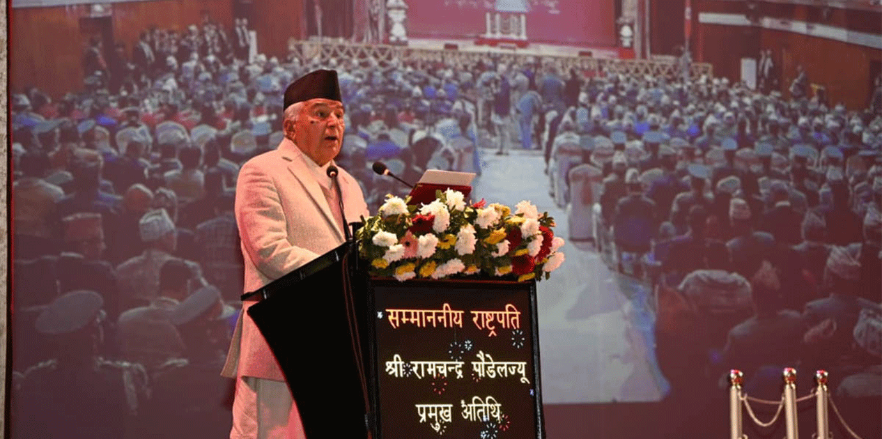 ‘सुरक्षा निकायको धर्म मुलुक र जनताको सर्वोत्तम हित गर्नु हो’ : राष्ट्रपति पौडेल
