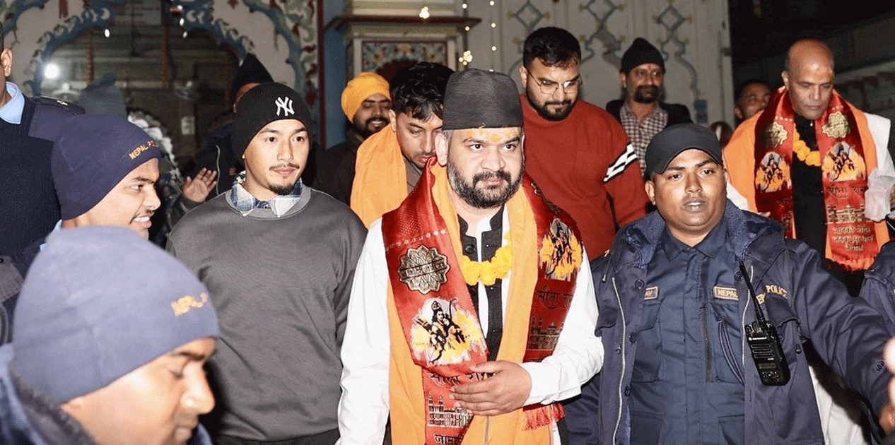 जानकी मन्दिरको आरतीमा बालेन साह, गरे पूजाअर्चना