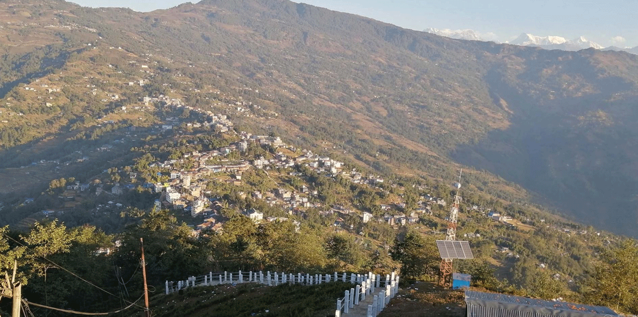 दिक्तेल बजारको सडक ढलान सकियो, अब सौन्दर्यकरणको काम