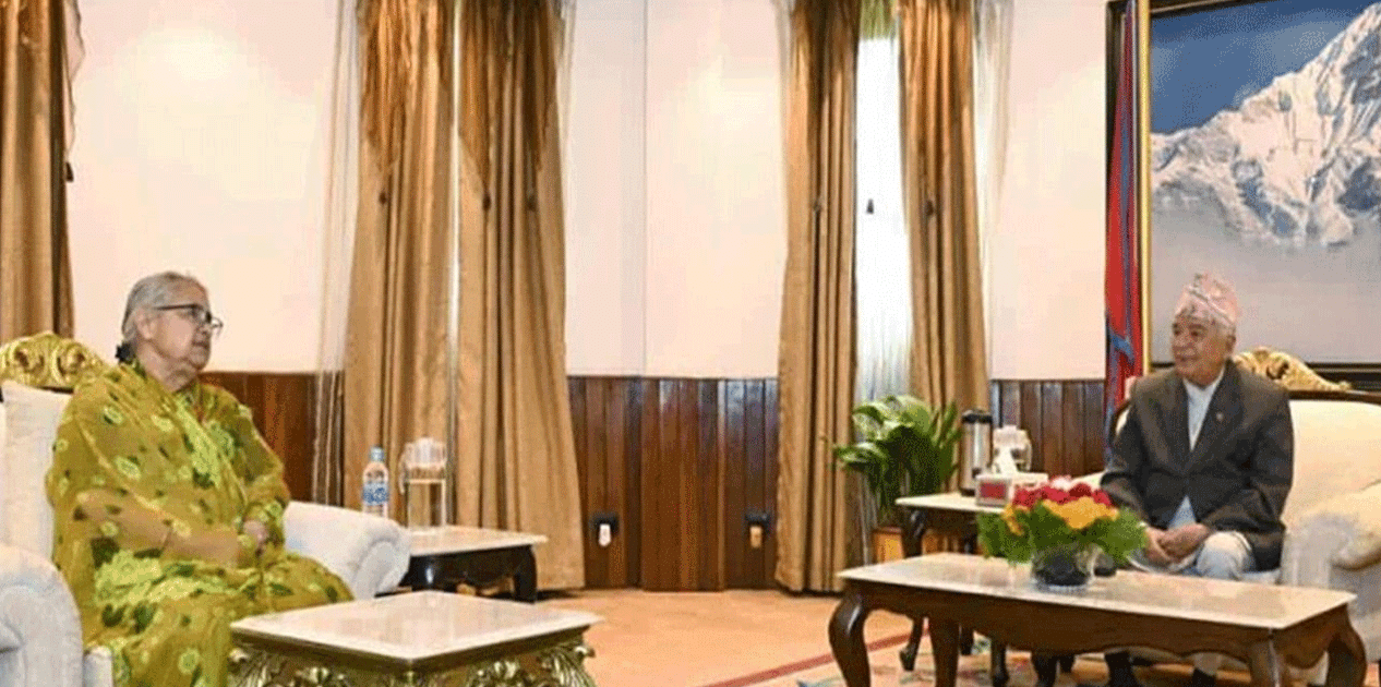 राष्ट्रपति रामचन्द्र पौडेल र प्रधानमन्त्री सुशीला कार्कीबीच भेटवार्ता