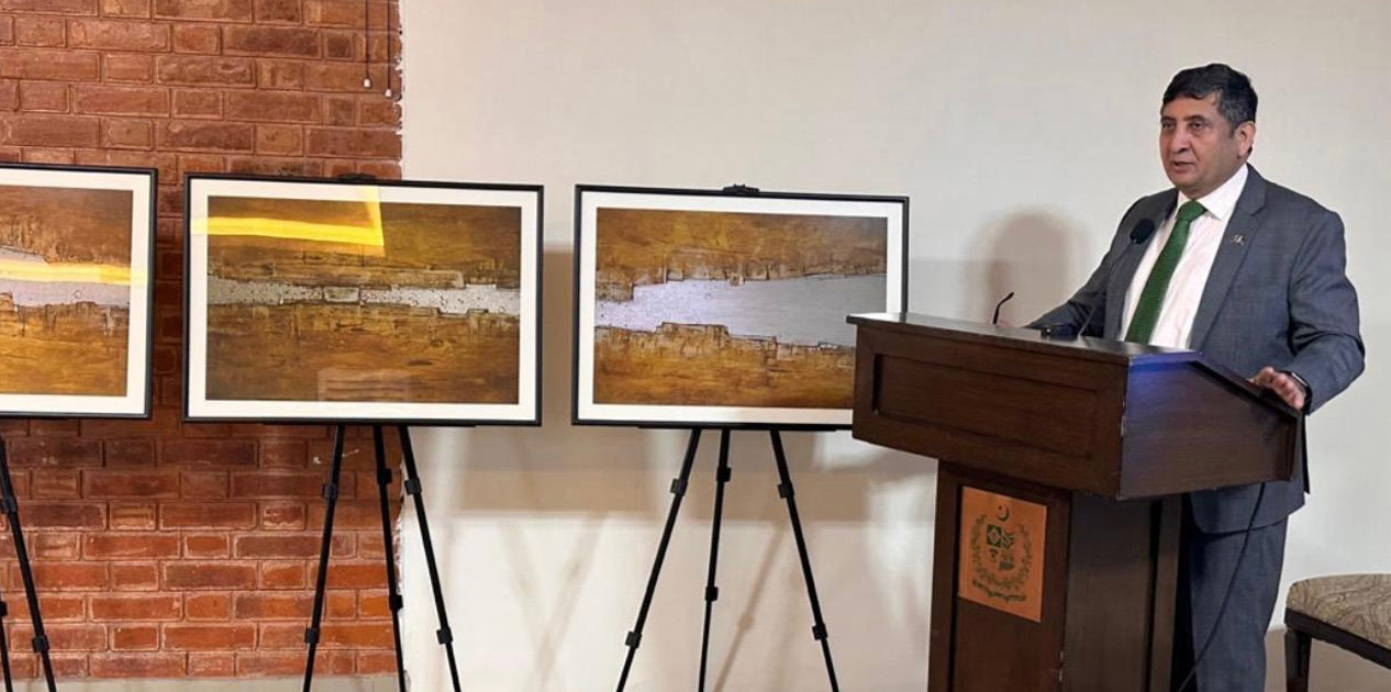 ‘नेपाली कलाकारको चित्रकलामा झल्किएका पाकिस्तानका रङहरू’