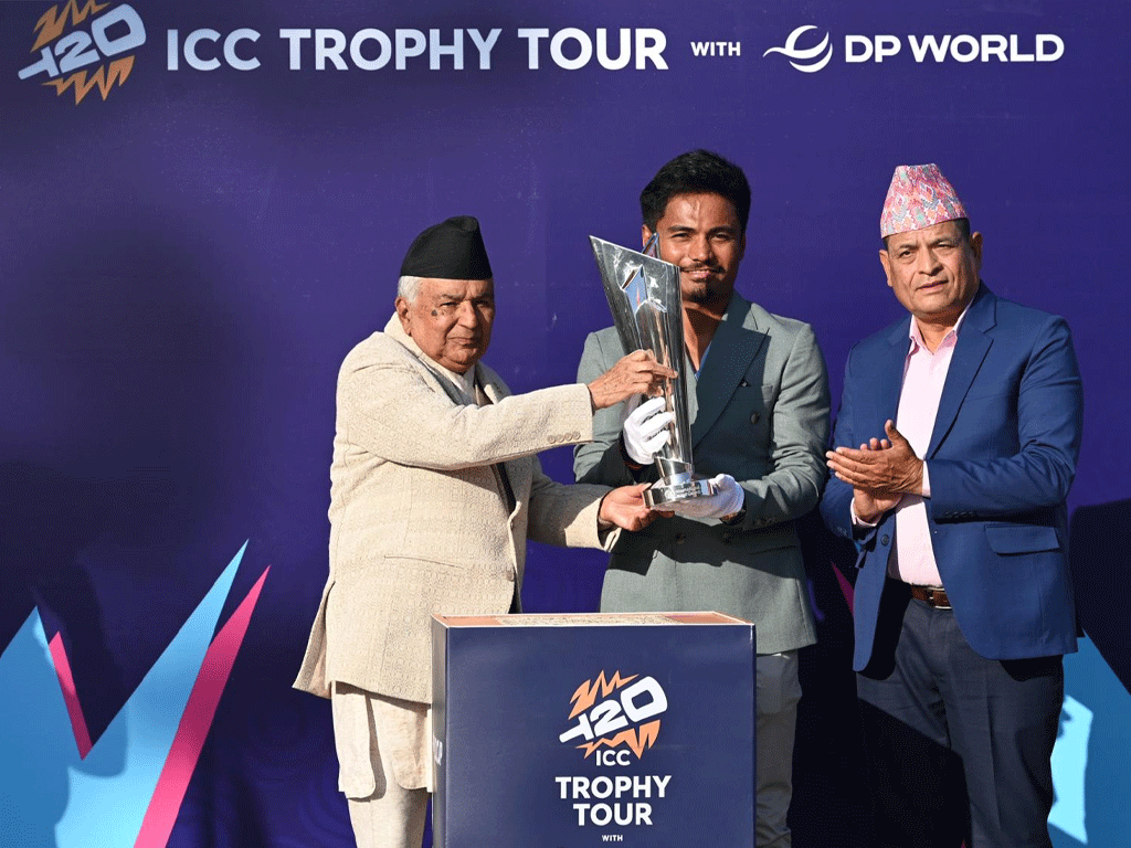 ‘टी-२० विश्वकपको ट्रफी नेपालमा आउनु गौरवपूर्ण’ : राष्ट्रपति पौडेल