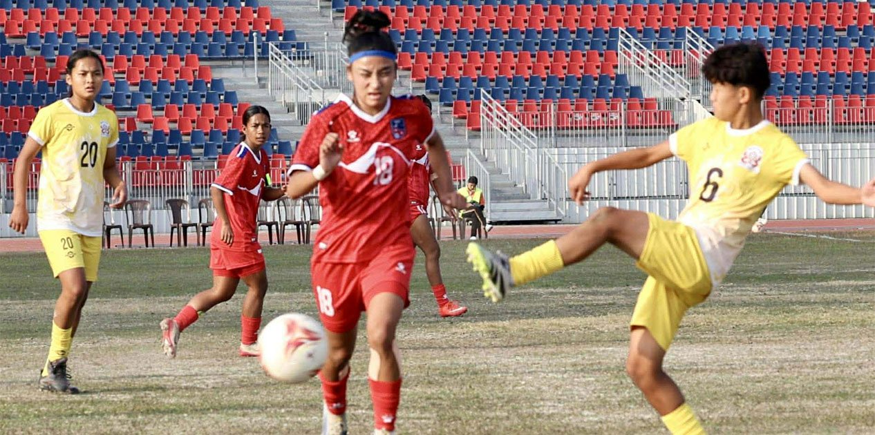 साफ यु-१९ च्याम्पियनसिपमा नेपालले भुटानलाई हरायो