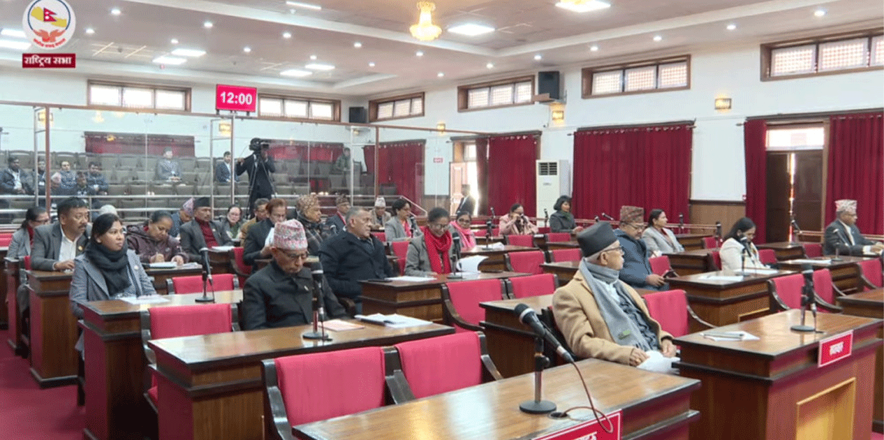 सामाजिक सञ्जाल विधेयक फिर्तासम्बन्धी प्रस्ताव राष्ट्रिय सभामा प्रस्तुत हुँदै