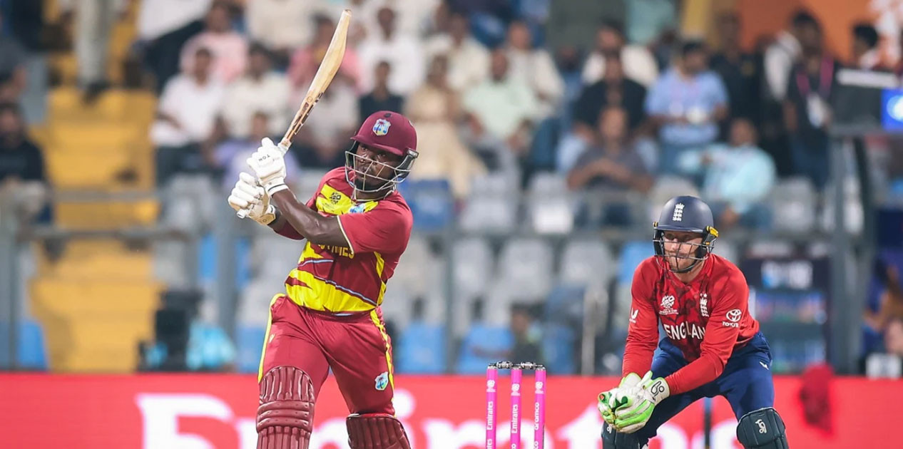 टी-२० विश्वकप : वेस्ट इन्डिजले इंग्ल्यान्डलाई दियो १ सय ९७ रनको लक्ष्य