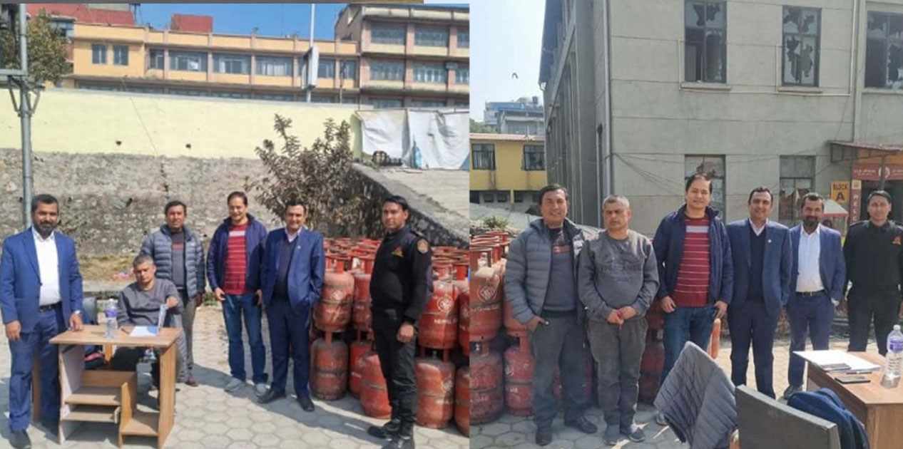 आयल निगमको कार्यालयबाटै ग्यास वितरण सुरु