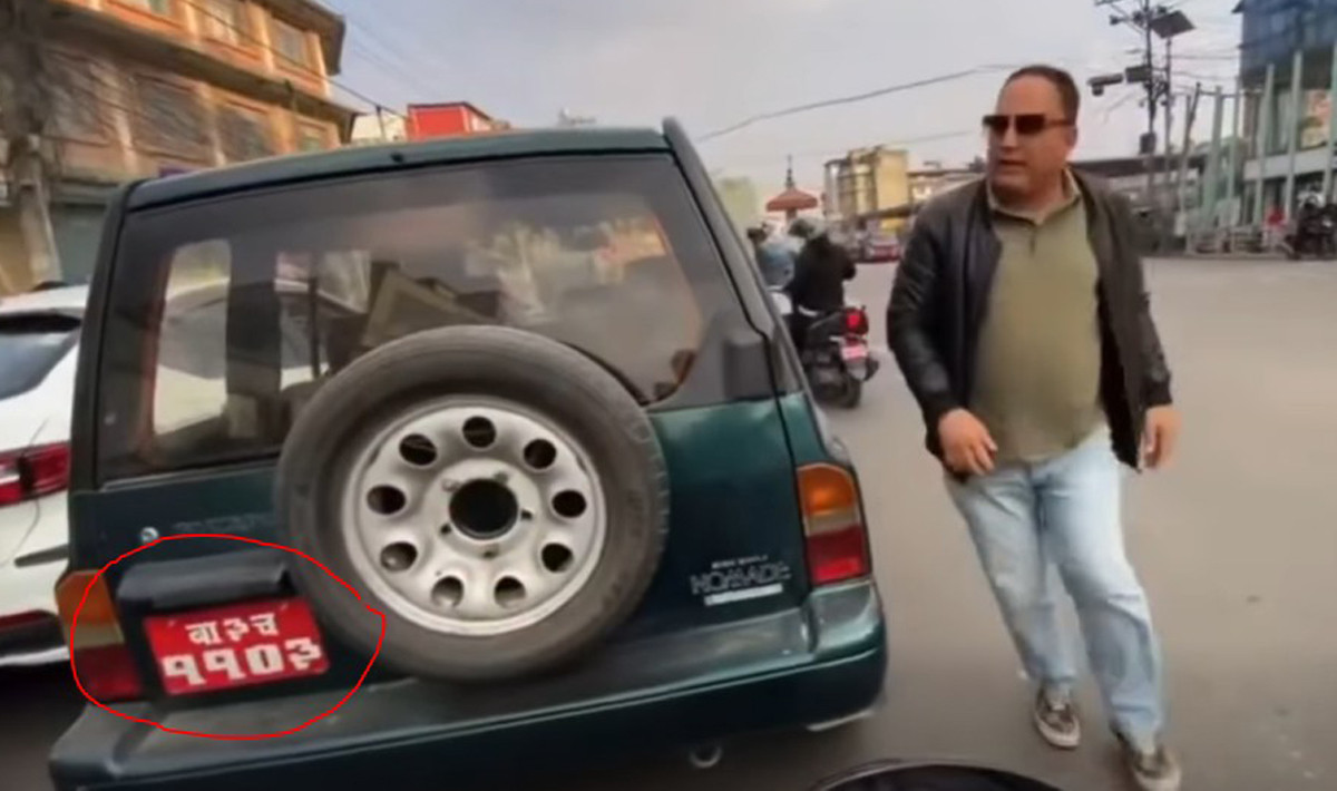 गाडीबाट ओर्लिएर पैदलयात्रीलाई मुक्का बर्साउने चालक समातिए