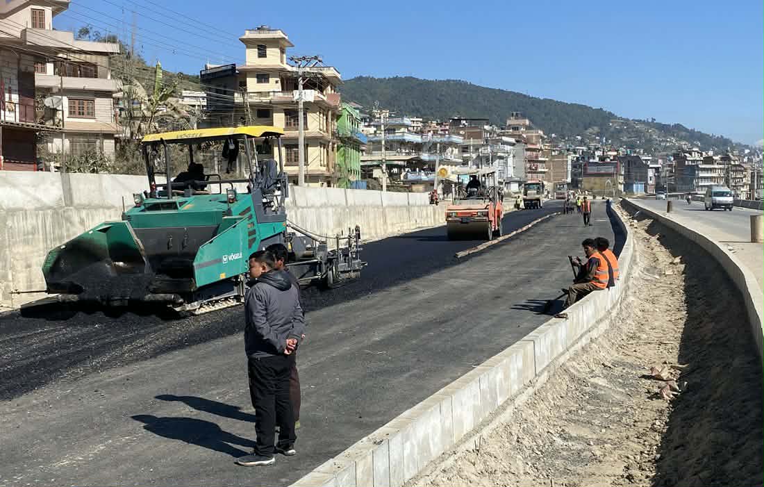 सूर्यविनायक–धुलिखेल सडक विस्तार : तीन वर्षमा ६७ प्रतिशत भौतिक प्रगति