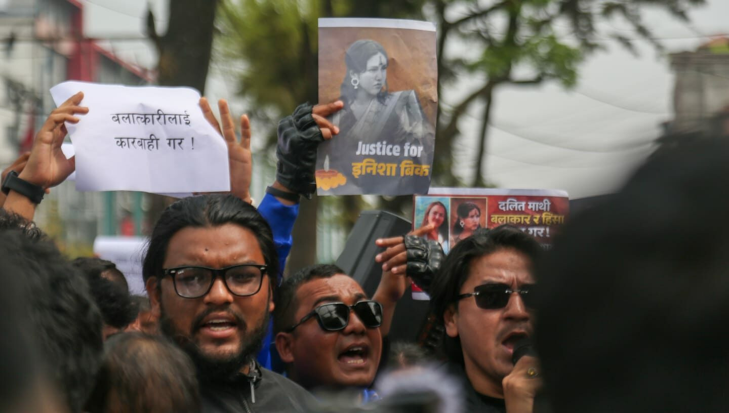 इनिशा विक हत्याका दोषीलाई कारबाहीको माग गर्दै विरोध प्रदर्शन